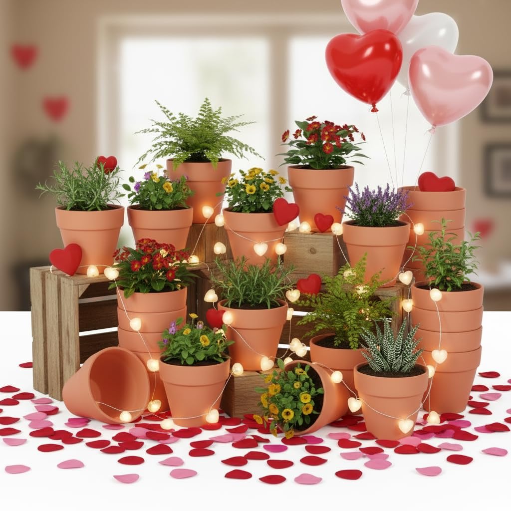 Amazon.com: YESIACE 24 Pack 4 Inches Terracotta Plant Pots, Terra